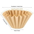thumbnail image 2 of Qianglong unbleached coffee filters 8 12 cup (Natural Unbleached, 50pieces), 2 of 9