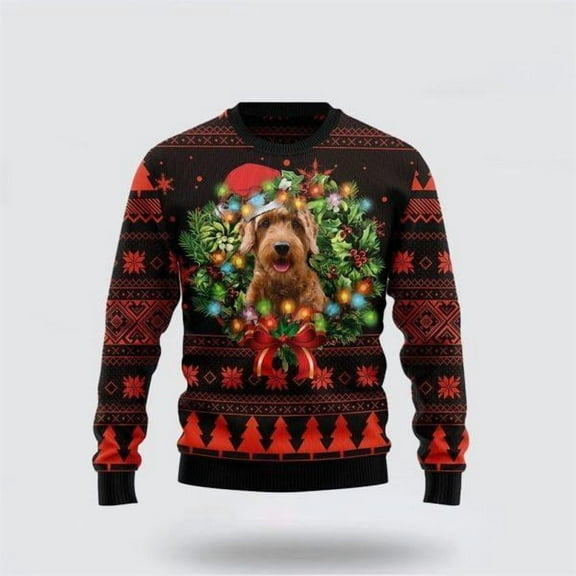 Cute Goldendoodle Dog Christmas Sweater – Dog Lover Christmas Sweater