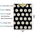 thumbnail image 2 of FMSHPON Little Daisy Flowers Pattern Clipboard Hardboard Wood Nursing Clip Board and Pull for Standard A4 Letter 13x9 inches, 2 of 6