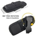 Flashlight Bag Pouch Holster Rugged Carrying Case 360 Degree Rotating