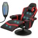 thumbnail image 1 of Customize Modern Red Office massage Chair Ergonomic High-Back PU Leather Audio Gaming Chair with Speakers and Cupholders My Lux Decor Round, 1 of 6