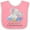 Pink and White, variant on Inktastic My Aunt Loves Me to the Moon and Back Elephant Family Boys or Girls Baby Bib