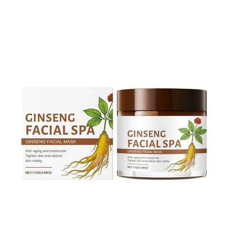 Vadktai Ginseng Face Mask | Ginseng Extract | Skin Rejuvenating Formula for Wrinkles, Fine-Lines, Firmness and Elasticity | Vegan, Cruelty-free
