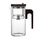 thumbnail image 1 of Toystoory Tetera de vidrio resistente al calor con colador de té de acero inoxidable elegante y de tetera Teteras 800ml, 1 of 6