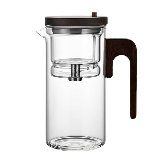 Tetera de vidrio Cateissary de gran capacidad con colador de Acero inoxidable 600ml