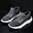thumbnail image 3 of Men's Large Size Casual Shoes Slip-On Knitted Running Sneakers,, 3 of 9