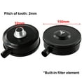 thumbnail image 1 of Black Compressor Male Threaded Dia 32Mm Air Intake Silencer Filter Metal/Shell, 1 of 6