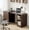 Walnut Brown, variant on MARQUESSIA Small Desk with with Charging Station & Storage Shelves, 50 Inch Computer Desk Modern White Desk Gaming Writing Desk Study Table for Home Office Walnut Brown