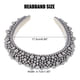 thumbnail image 4 of Diadema acolchada con perlas de imitación, diadema de ala ancha con esponja, diadema para mujer, gris, 4 of 7