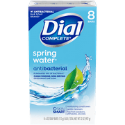 Dial Antibacterial Bar Soap, Spring Water, 4 oz, 8 Bars