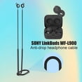 thumbnail image 3 of Audífonos Correa de antipérdida para Sony LinkBuds WF-L900 Cuerda de silicona (negro) WDOplteas Para estrenar, 3 of 9