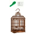 thumbnail image 2 of Jaula de lujo para pájaros para loros, jaula para periquitos grandes, jaula para pájaros para guacamayas, cacatúas, agapornis grises, pájaros pequeños estilo C, 2 of 8