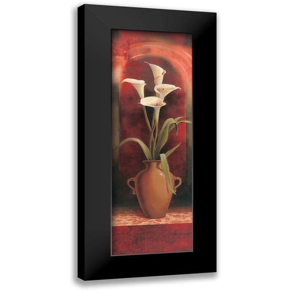 Unknown 7x14 Black Modern Framed Museum Art Print Titled - Potted Calla Lily