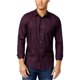 thumbnail image 1 of Calvin Klein - Camisa con botones de jacquard para hombre, color morado, grande, 1 of 1