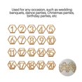 thumbnail image 3 of Wood Table Numbers 1-20 Number Ornament Signs Hollow Design Sign Hexagonal Rustic Wedding Engagement Seat Ornament for Restaurant Catering Embellishments, 3 of 9
