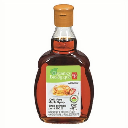 PC Organics 100% Pure Maple Syrup  375ml/12.7oz.  {Imported from Canada}