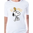 thumbnail image 2 of Peanuts Womens' Snoopy Woodstock All Smiles Sleep Jogger Pajama Set, 2 of 6