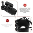 thumbnail image 5 of KAKOWELY Microphone Shock Mount Condenser Microphone Clip Mic Stand Metal Rack For Music Recording Broadcasting Microphone Holder Bracket,6.1X"X4.33"X2.56", 5 of 5