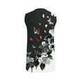 thumbnail image 5 of Snorda Débardeurs pour Femmes Grande Taille Mode Féminine Décontractée Été Imprimé Sans Manches Col Rond Haut Blouse Débardeur P-5TG, 5 of 5