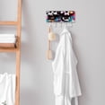 thumbnail image 7 of PhooArto Key Holder for Wall Decorative with 5 Key Hooks, Skulls Colorful Splashes Illustration Holders Wall Mount Organizer with Mail Key Rack, Self Adhesive, 7 of 7