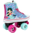 thumbnail image 3 of Lenexa Roller Skates for Girls - Pixie Mermaid Kids Quad Roller Skate - Indoor, Outdoor Children's Skate - Rollerskates Made for Kids - High Top Sneaker Style - for Beginners (Size Junior 11), 3 of 7