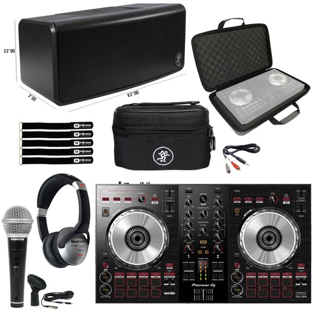 Pioneer Dj Ddj Sb3 2 Channel Serato Dj Lite Controller With Mackie Freeplay Go Bluetooth Speaker Package Walmart Com Walmart Com
