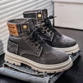 thumbnail image 5 of CORASUN Men's Individual Denim-Look Casual Boots - Trendy Workwear Style, Durable and Windproof, 5 of 10