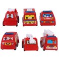 thumbnail image 3 of 1 Set/6pcs Construction Vehicle Toy Trucks Mini Size Push and Go Sliding Fire Truck Car Models Early Educational Toy, 3 of 7