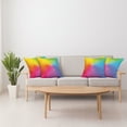 thumbnail image 4 of Ambesonne Rainbow Throw Pillow Cover 4 Pack, Vibrant Radiant Colors, 20", Multicolor, 4 of 6