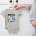 thumbnail image 5 of Funny Monday Got Me Like Popeye Mood Romper Boys or Girls Infant Baby Brisco Brands 12M, 5 of 6
