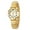 GoldWhite, variant on Gold Watches for Women Easy Reader Analog Ladies Quartz Watches with Stainless Steel Expansion Band, Waterproof Watches Gift For Women