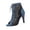 Blue, variant on Women's High Heel Ankle Boots Peep Toe Mesh Dance Shoes Lace Up Gladiator Sandals for Latin Ballroom Party Evening Wear