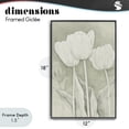 thumbnail image 4 of Stupell Industries Traditional Faded Tulips Pencil Sketch Black Framed Giclee Art, 12 x 18, by Petals Prints Design, 4 of 8