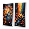 thumbnail image 3 of Designart "Symphony of Colors on Vinyl Records II" Vinyl Records Framed Wall Art Set Of 2 - Multi-Color Fashion Framed Wall Art Set Of 2, 3 of 7
