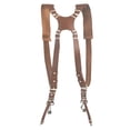 thumbnail image 1 of Camera Adjustable Double Shoulder Leather Harness Camera Shoulder Strap Photography Accessories, 1 of 9