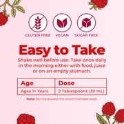 MaryRuth's Morning Multivitamin Liquid, Raspberry Flavor, Vegan, Non-GMO, Unisex, with Vitamins C and D, 1 Count, 32 fl oz