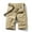 Khaki, variant on Jophufed Fashion Men's Pants Pocket Zipper Buttons Solid Leisure Time Tooling Shorts Cargo Pants