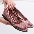 thumbnail image 7 of CPNG Women Flat Shoes Round Toe Ballet Lightweight Leisure Shoes with Arch Support Washable Comfortable Casual Knit Shoes Everyday House Shoes, 7 of 7