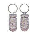 thumbnail image 7 of Visland 2Pcs Medicine Pill Case Box Outdoor Waterproof Rhinestone Keychain Container, 7 of 7