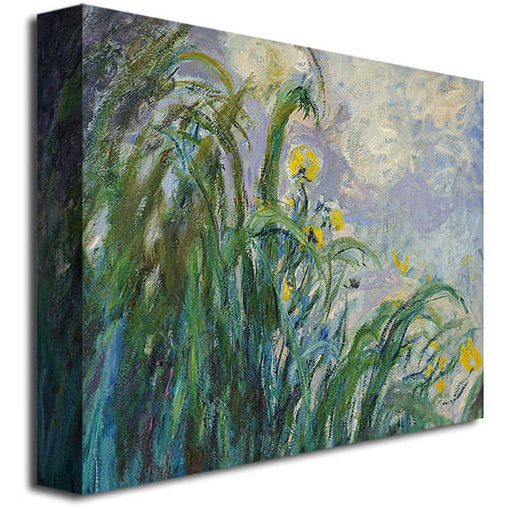 Trademark Fine Art "The Yellow Iris" Canvas Wall Art by Claude Monet