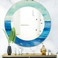 thumbnail image 2 of Designart 'Out To Sea' Traditional Mirror - Oval or Round Wall Mirror - 24x24, 2 of 3