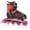 Red, variant on Nattork Boys Inline Skates for Kids with Light Wheels Adjustable Red Medium(US 1-4)