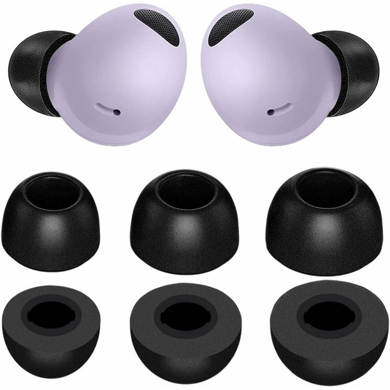 Memory Form Galaxy Buds 2 Pro Ear Tips Buds, S/M/L No Silicone Pain Reduce  Noise Fit in Case Premium Earbuds Compatible 