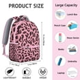 thumbnail image 3 of Fashion Leopard Students Backpack Animal Print with Dynamic Spots and Cheetah Pattern Trendy School Bag, 3 of 5