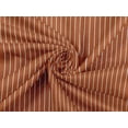 thumbnail image 6 of oneOone Rayon Rust Brown Fabric Stripes Diy Clothing Quilting Fabric Print Fabric By Yard 56 Inch Wide, 6 of 6
