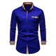 thumbnail image 1 of Camisa de hombre 2024 de manga larga con cuello casual, nueva camiseta para exteriores de moda y cómoda para hombre en talla grande 6XL, 1 of 6