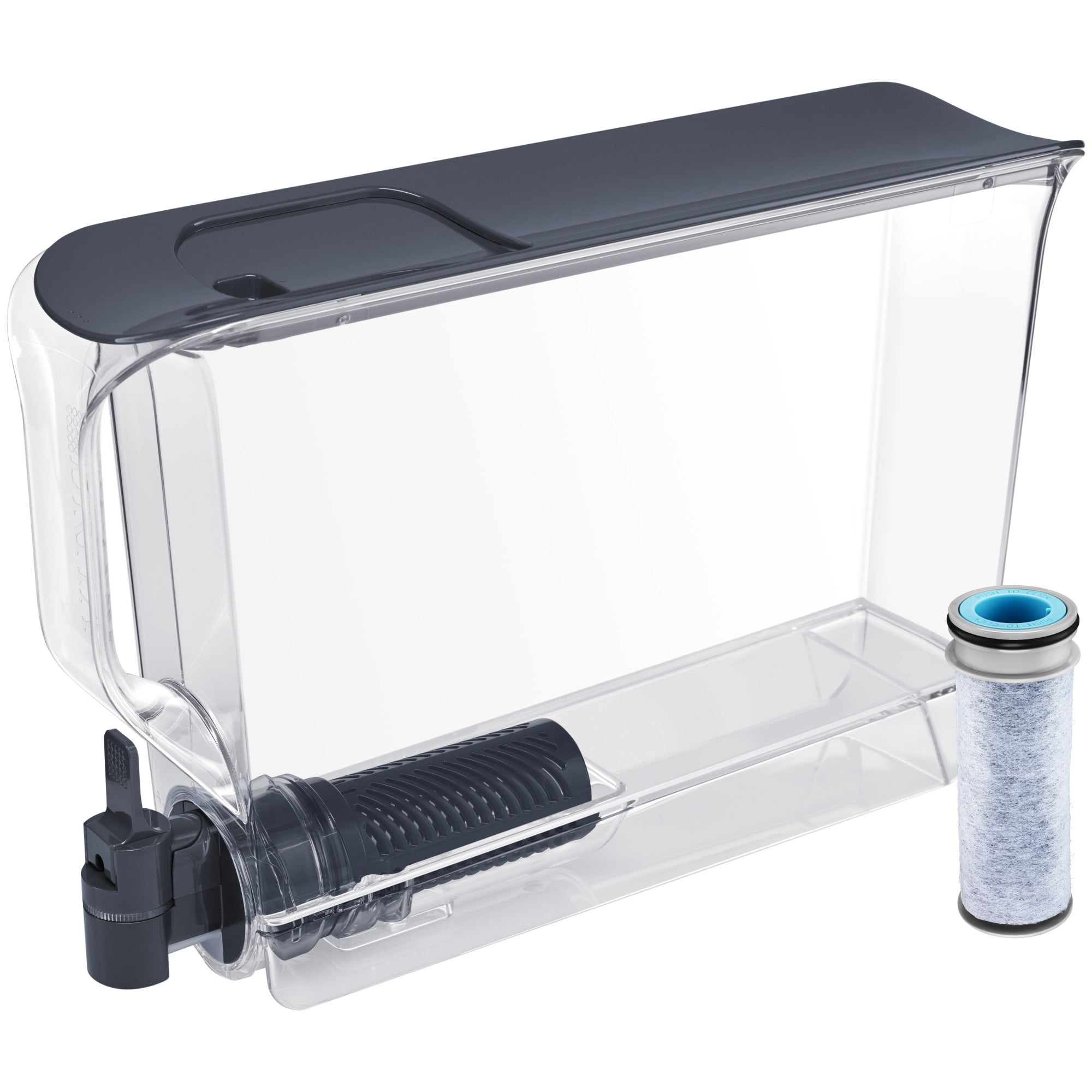 Ultraslim 25 Cup Filtered Water Dispenser with 1 Filter, Dark Blue - Walmart.com