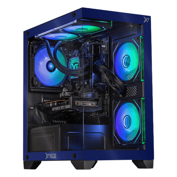 PC Gamer con IA Xtreme PC Gaming NVIDIA GeForce RTX 5060 AMD Ryzen 7 5700 32GB SSD 1TB Sistema Liquido WIFI Blue gaming 1080p, estudios y multitarea
