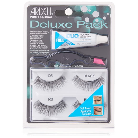 Pestañas postizas Ardell Natural #105 paquete doble de lujo