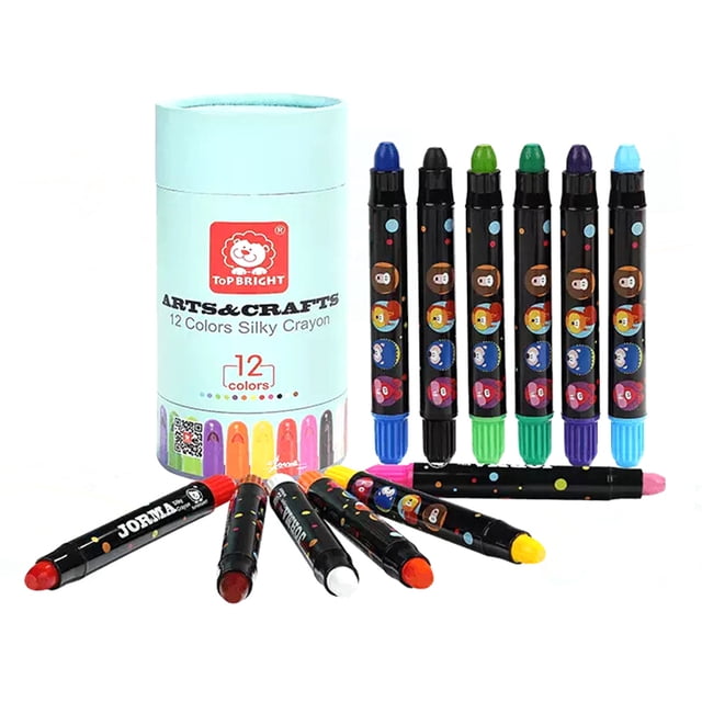 Mistaha Topbright 12pcs Crayons Children 12 Color Art Drawing Set Kids Student Pastel Art Drawing